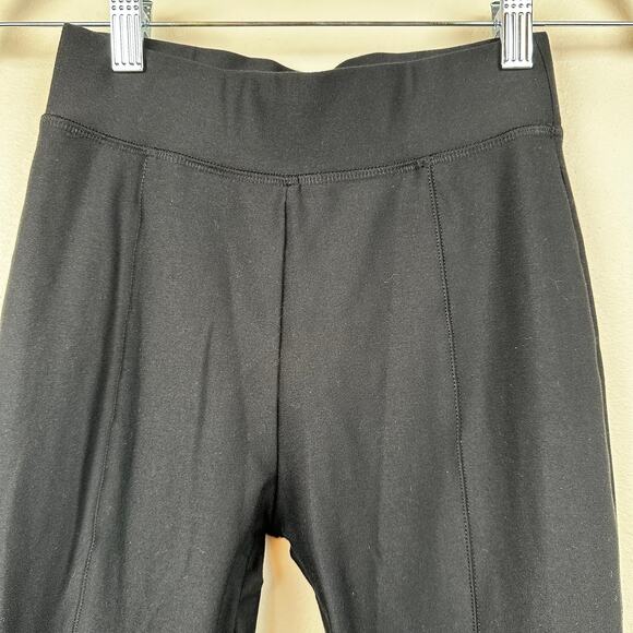 Becca Yoga Pants Flare Black Slit at Hem Women's Size Small Active Athleisure - Picture 2 of 7